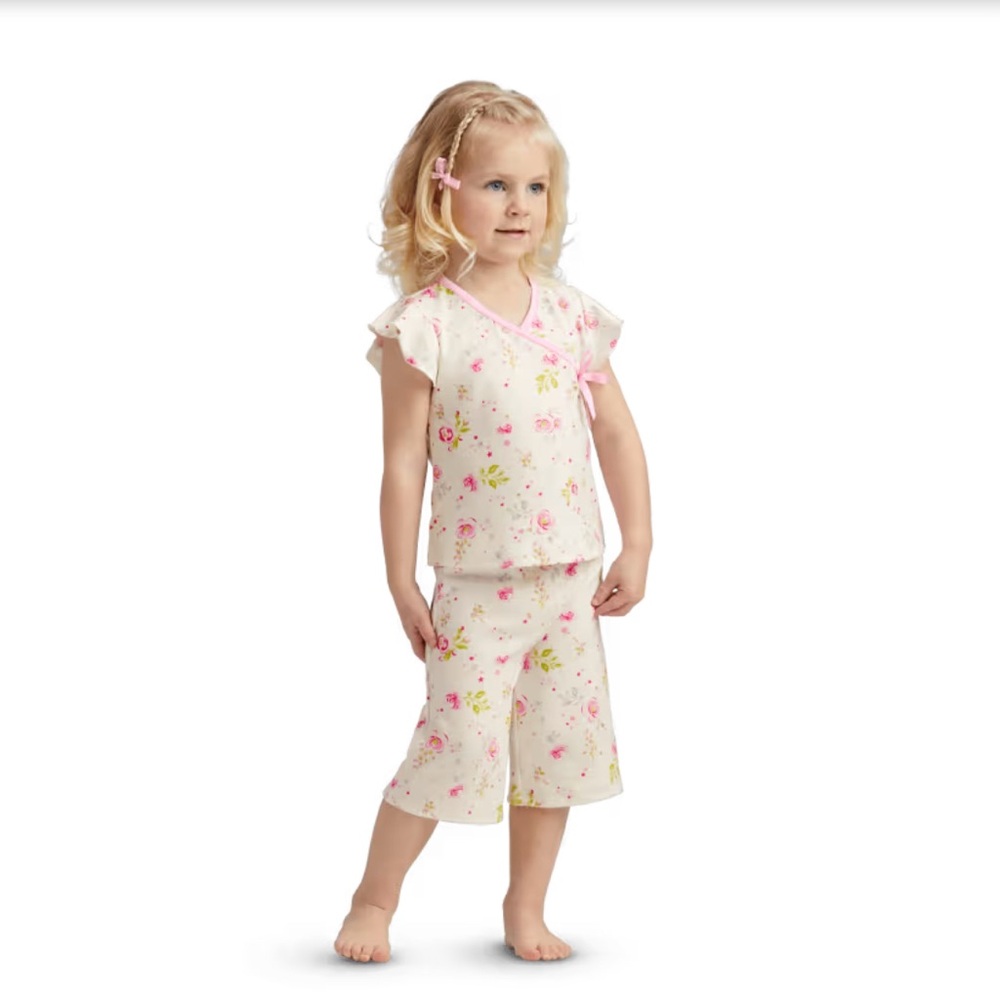 AG Beautiful Blooms Pajamas for Little Girls Size 4